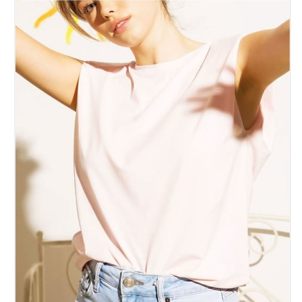 Shoulder Pad Crew Neck Tee at-shirt Off White size Small
